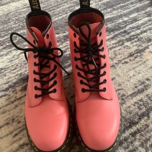 Brand new pink Doc Martens.
